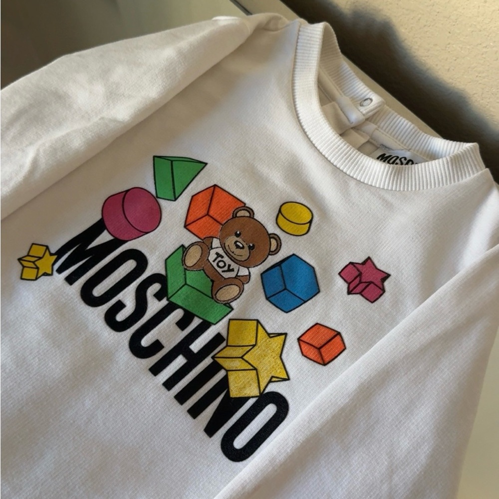 Moschino onesie size 12m